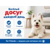 For Friends «Гантелька шипованная» с пищалкой, виниловая игрушка для собак, 12 × 5 см