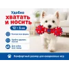 For Friends «Гантелька шипованная» с пищалкой, виниловая игрушка для собак, 12 × 5 см
