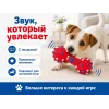 For Friends «Гантелька шипованная» с пищалкой, виниловая игрушка для собак, 12 × 5 см