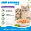 For Friends Fresh Jelly Chicken Strips влажный корм для котят и кошек с курицей и рисом, 85 г
