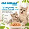 For Friends Fresh Jelly Chicken Strips влажный корм для котят и кошек с курицей и рисом, 85 г