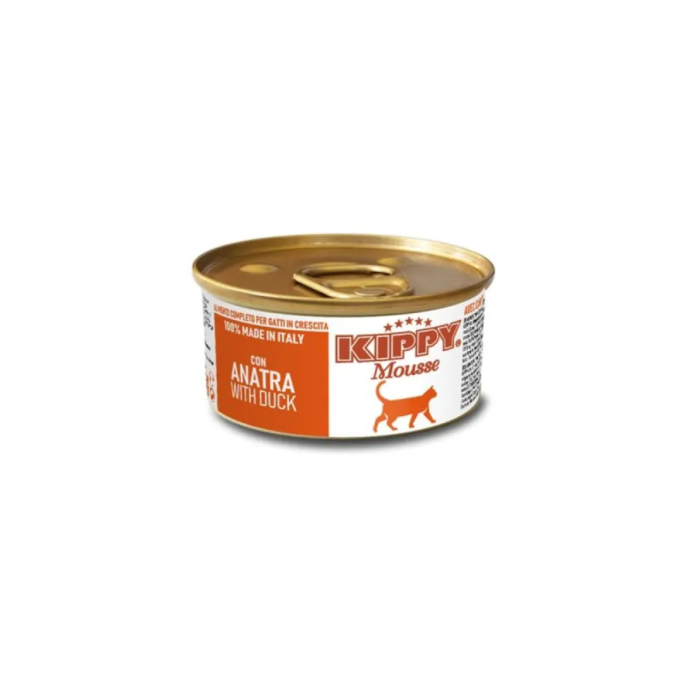Kippy влажный корм Mousse Duck для взрослых кошек с уткой 85 г