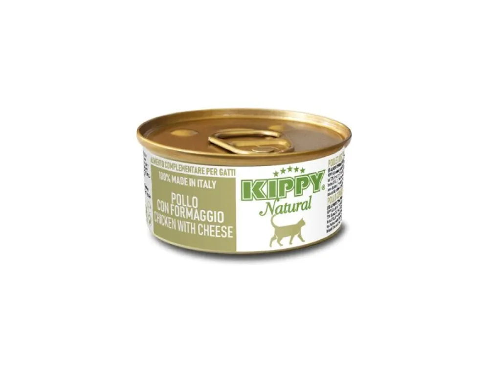 Kippy влажный корм Natural Chicken Cheese для взрослых кошек с курицей и сыром 70 г