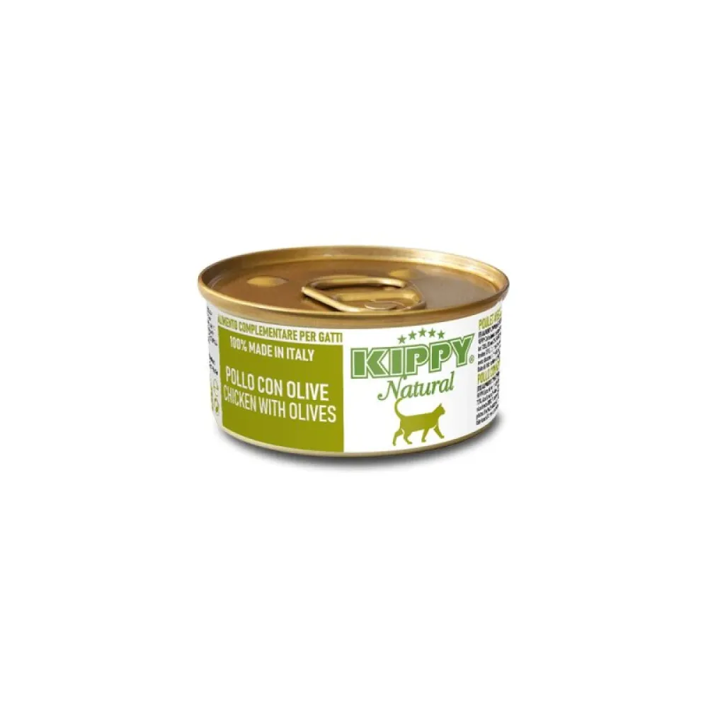 Kippy влажный корм Natural Chicken Olives для взрослых кошек с курицей и оливками 70 г