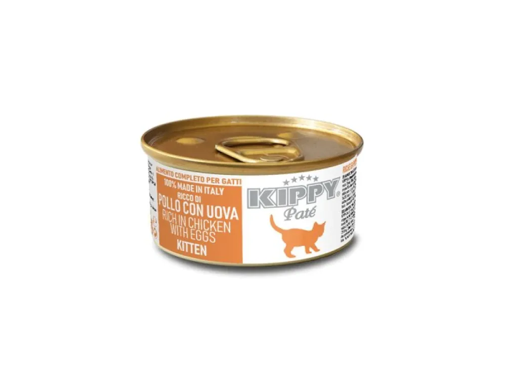 Kippy влажный корм Pate Kitten Chicken Egg для котят с курицей и яйцом 85 г