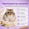 Little One для джунгарских хомяков 400 г — полнорационный корм для карликовых хомячков