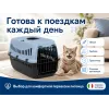M.P.Bergamo Gipsy Eco S — переноска с пластиковой дверцей, светло-голубая, 46×31×32 см
