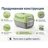M.P.Bergamo Gipsy Eco XS — переноска для кошек и собак, зелёная, 39×26×25 см