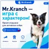 Mr.Kranch Бумеранг игрушка для собак с пищалкой, синий, 22 см