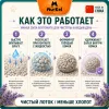 Murkel Наполнитель бентонитовый «Лаванда» для кошек, 20 л / 16 кг