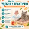 Murkel TOFU Наполнитель «Персик» для кошек, 6 л / 2,6 кг