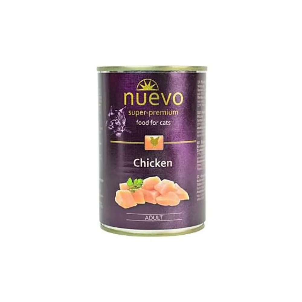 Nuevo влажный корм Adult Chicken для взрослых кошек с курицей 400 г