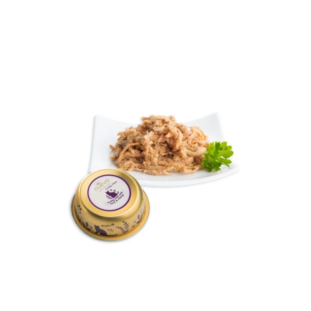 Nuevo влажный корм LovelyFilets Delicious Turkey Tuna and Catnip для взрослых кошек с филе индейки тунцом и кошачьей мятой 85 г