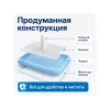 Pet Family PFA204, туалет для собак со съёмным столбиком и решёткой, 65 × 55 × 5 см