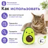 Petstages Dental Авокадо игрушка с кошачьей мятой для чистки зубов кошек, 8 см
