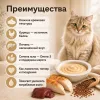 Natural Kitty Creamy Treats крем-суп с курицей, печенью и семенами льна для кошек, 4×12 г