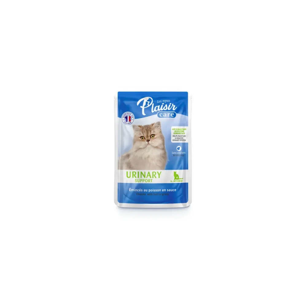 Plaisir влажный корм Care Urinary Support с рыбой для кошек пауч 85 г