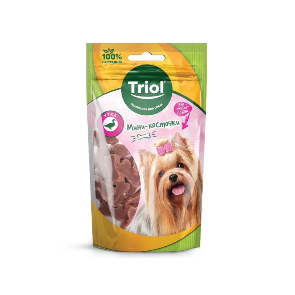 Triol Мини-косточки из утки для мини-собак, 50 г