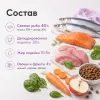Dibaq Delicious Cat Herring Turkey сухой беззерновой корм с сельдью, лососем и индейкой для взрослых кошек, 6 кг