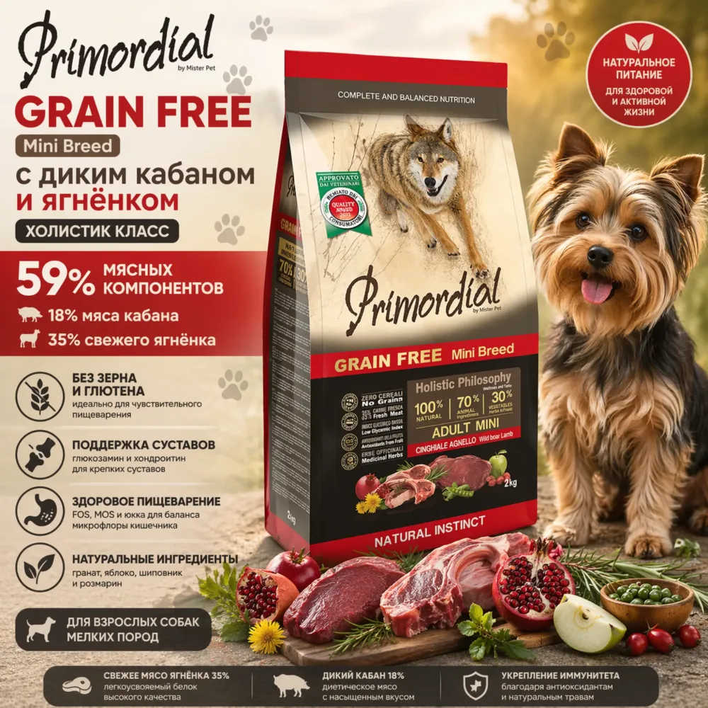 Dibaq Sense Wild Boar корм для собак всех пород кабан и олень беззерновой гипоаллергенный 10 кг