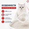 Felin Natural Unscented белый бентонитовый комкующийся наполнитель без отдушки для кошек, 5 л