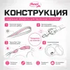 Поводок-рулетка Flexi Black Design Tape S для собак, 5 м, до 15 кг, розовый