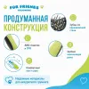 Самоочищающаяся щётка-пуходёрка For Friends для собак и кошек, 19,5 × 7,8 см