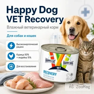 Happy Dog VET HDHC Diat Recovery влажный ветеринарный корм для собак и кошек