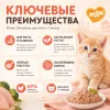 Мнямс Delicatesse паштет для котят курица с брокколи влажный корм 100 г