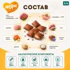 Мнямс «Здоровая кожа и шерсть» хрустящие подушечки для кошек с птицей, 60 г