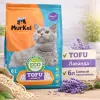 Murkel TOFU наполнитель для кошачьего туалета Лаванда, соевый биоразлагаемый 6 л
