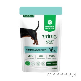 Влажный корм Nature's Protection Prime Weight Control для взрослых собак с курицей и белой рыбой