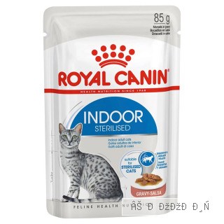 Royal Canin Indoor Sterilised корм для стерилизованных кошек кусочки в соусе влажный 85 г
