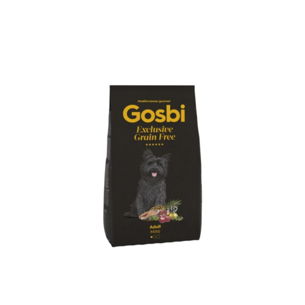 Gosbi Exclusive Grain Free Mini корм для собак малых пород лосось и ягненок беззерновой холистик 7 кг