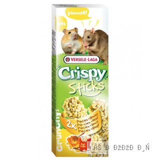 Versele-Laga Crispy Sticks с попкорном и мёдом лакомство для хомяков и крыс, 100 г