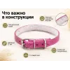 Каскад Classic — кожаный ошейник с мягкой подкладкой, 12 мм, 24–28 см