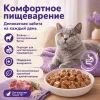 Мнямс На каждый день Влажный корм с ягнёнком в соусе для комфортного пищеварения кошек, 85 г