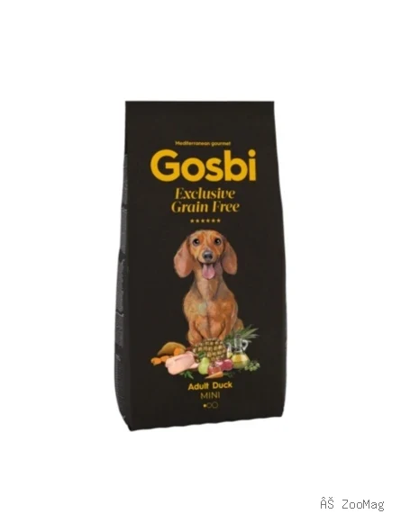 Gosbi Exclusive GF Adult Mini корм для собак миниатюрных пород утка беззерновой гипоаллергенный холистик 7 кг