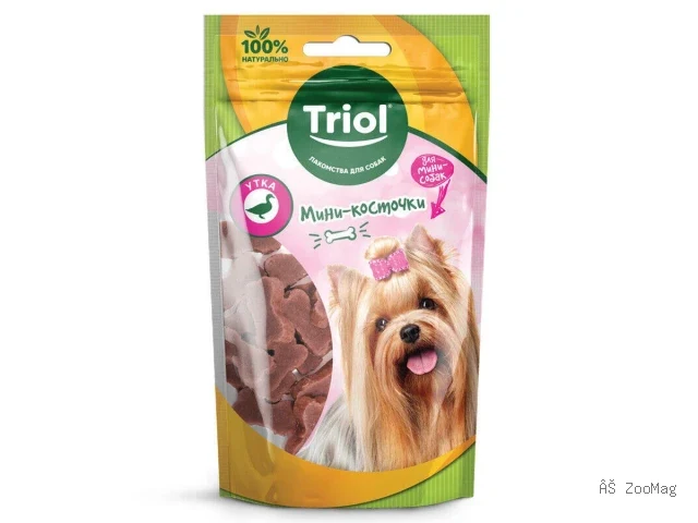 Triol Мини-косточки из утки для мини-собак, 50 г