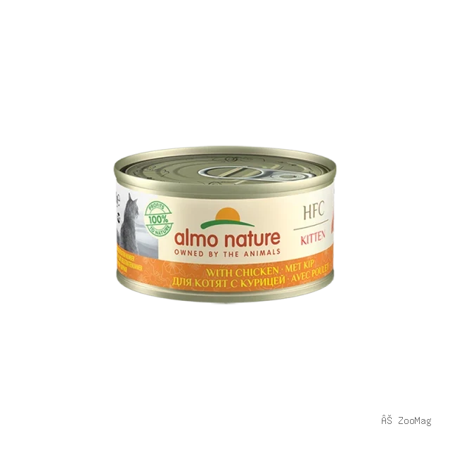 Almo Nature HFC для котят, консервы из курицы 70г