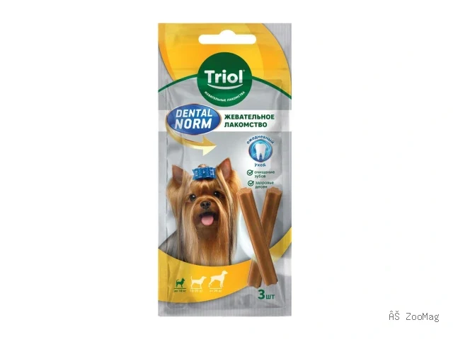 Triol жевательные палочки DENTAL NORM для собак мелких пород, 45 г, 3 шт.