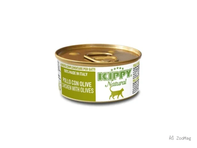 Kippy влажный корм Natural Chicken Olives для взрослых кошек с курицей и оливками 70 г