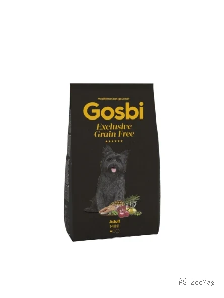Gosbi Exclusive Grain Free Mini корм для собак малых пород лосось и ягненок беззерновой холистик 7 кг