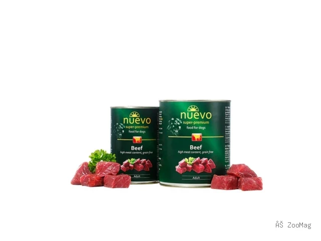 Nuevo влажный корм Adult Beef для взрослых собак с говядиной 800 г