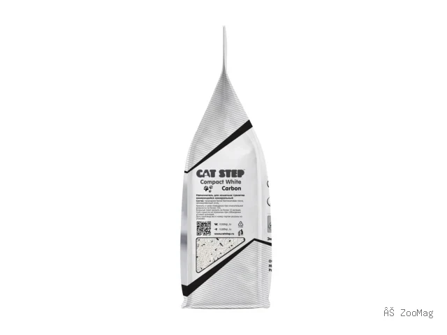 CAT STEP наполнитель Compact White Carbon комкующийся бентонитовый для кошек 5 л