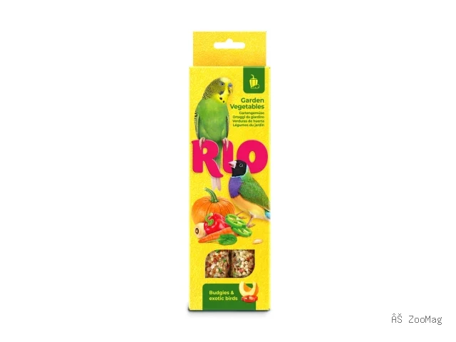 RIO палочки с садовыми овощами для волнистых попугаев и экзотических птиц 2 по 40 г