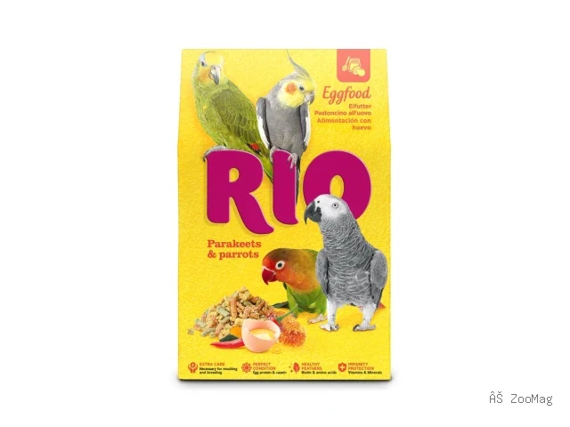 RIO яичный корм для средних и крупных попугаев 250 г