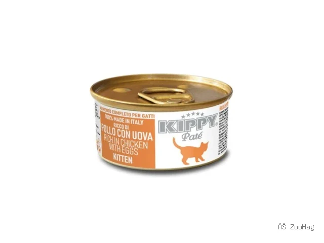 Kippy влажный корм Pate Kitten Chicken Egg для котят с курицей и яйцом 85 г