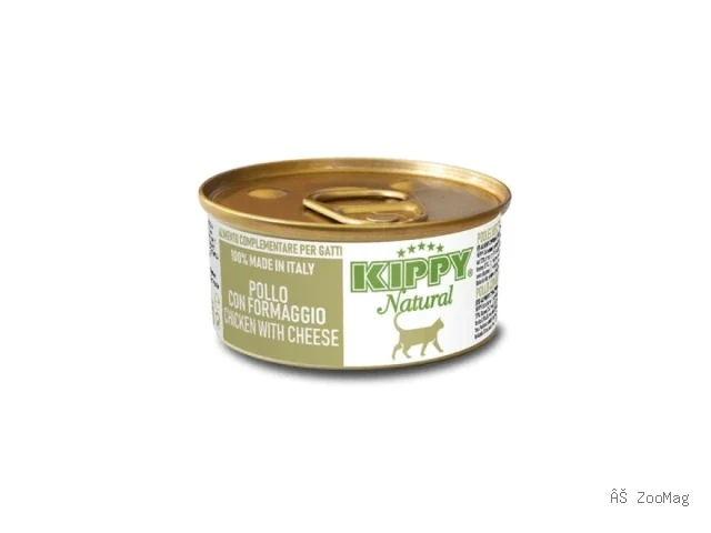Kippy влажный корм Natural Chicken Cheese для взрослых кошек с курицей и сыром 70 г