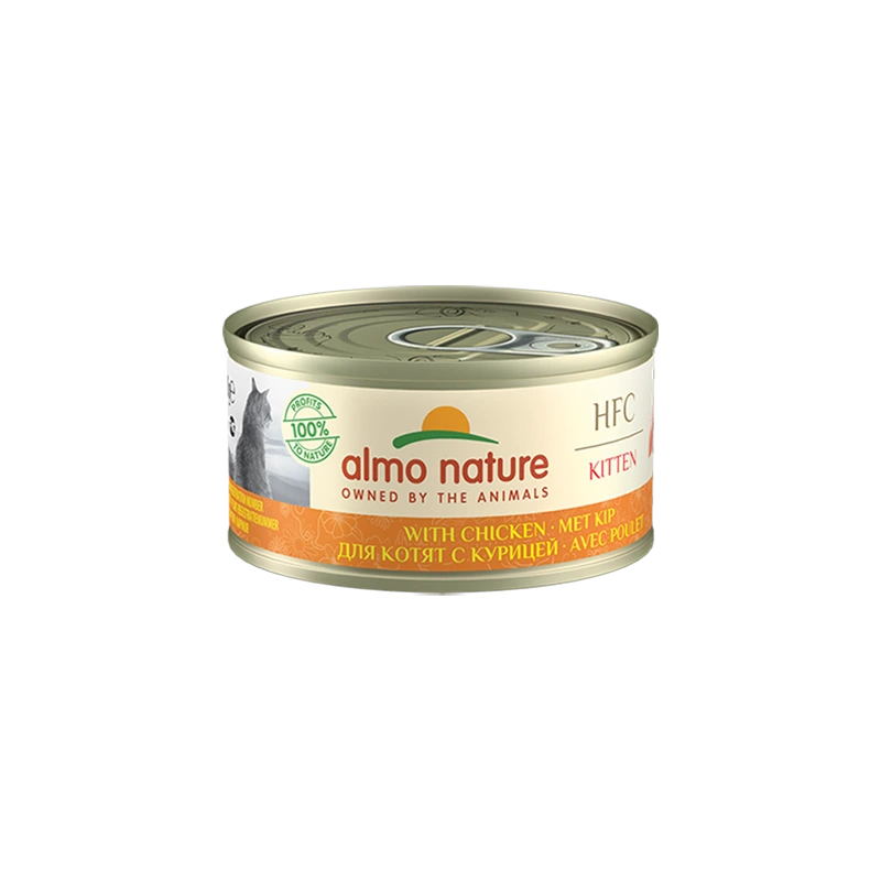 Almo Nature HFC для котят, консервы из курицы 70г